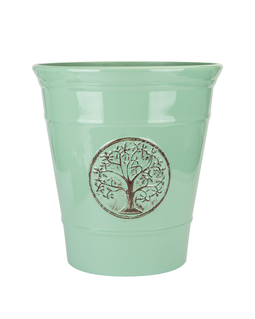 Deluxe Plastic Planter Pale Green 30cm