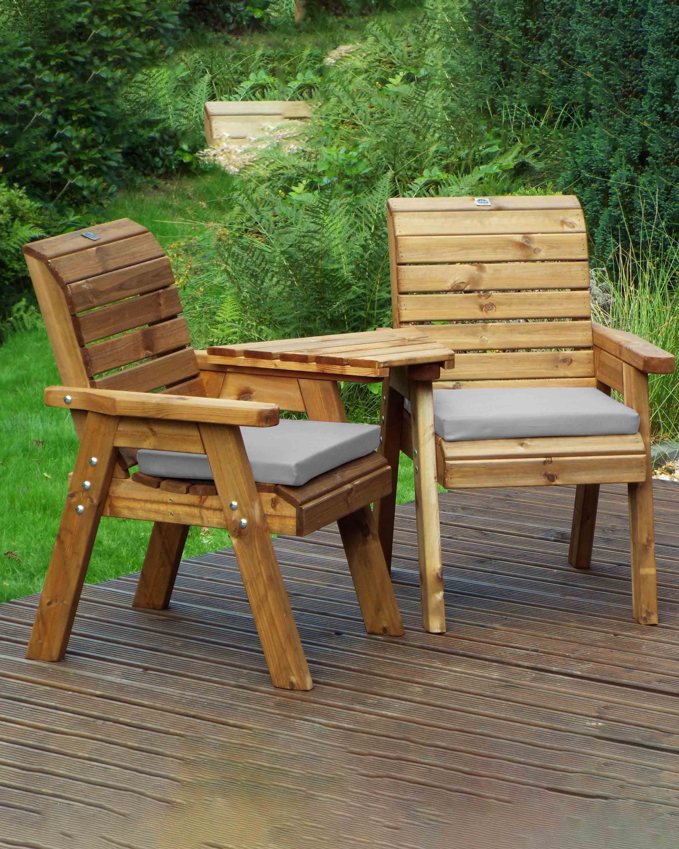 Charles Taylor Twin Companion Set with Grey Cushions