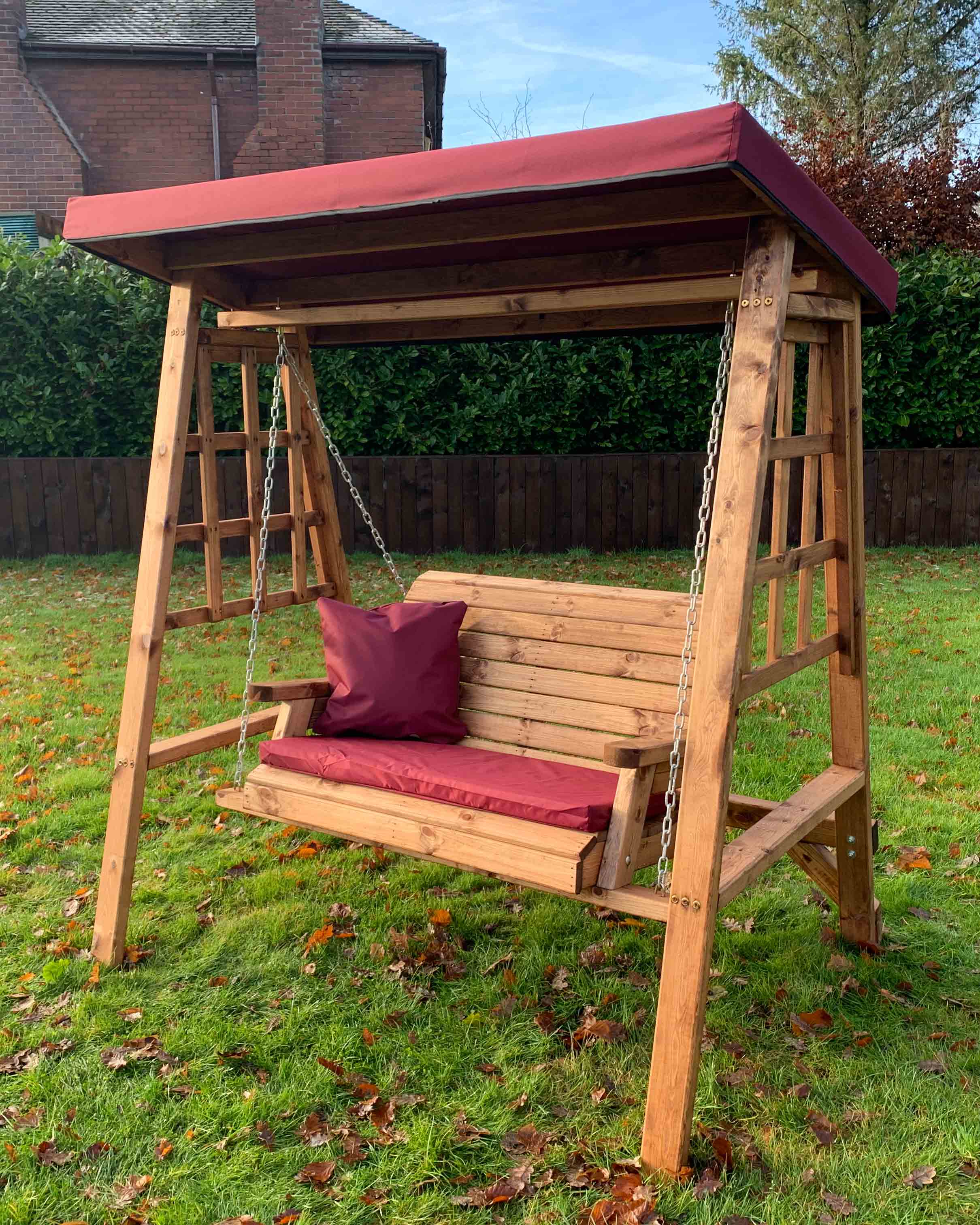 Charles Taylor Dorset Two Seat Swing  Burgundy Accessories