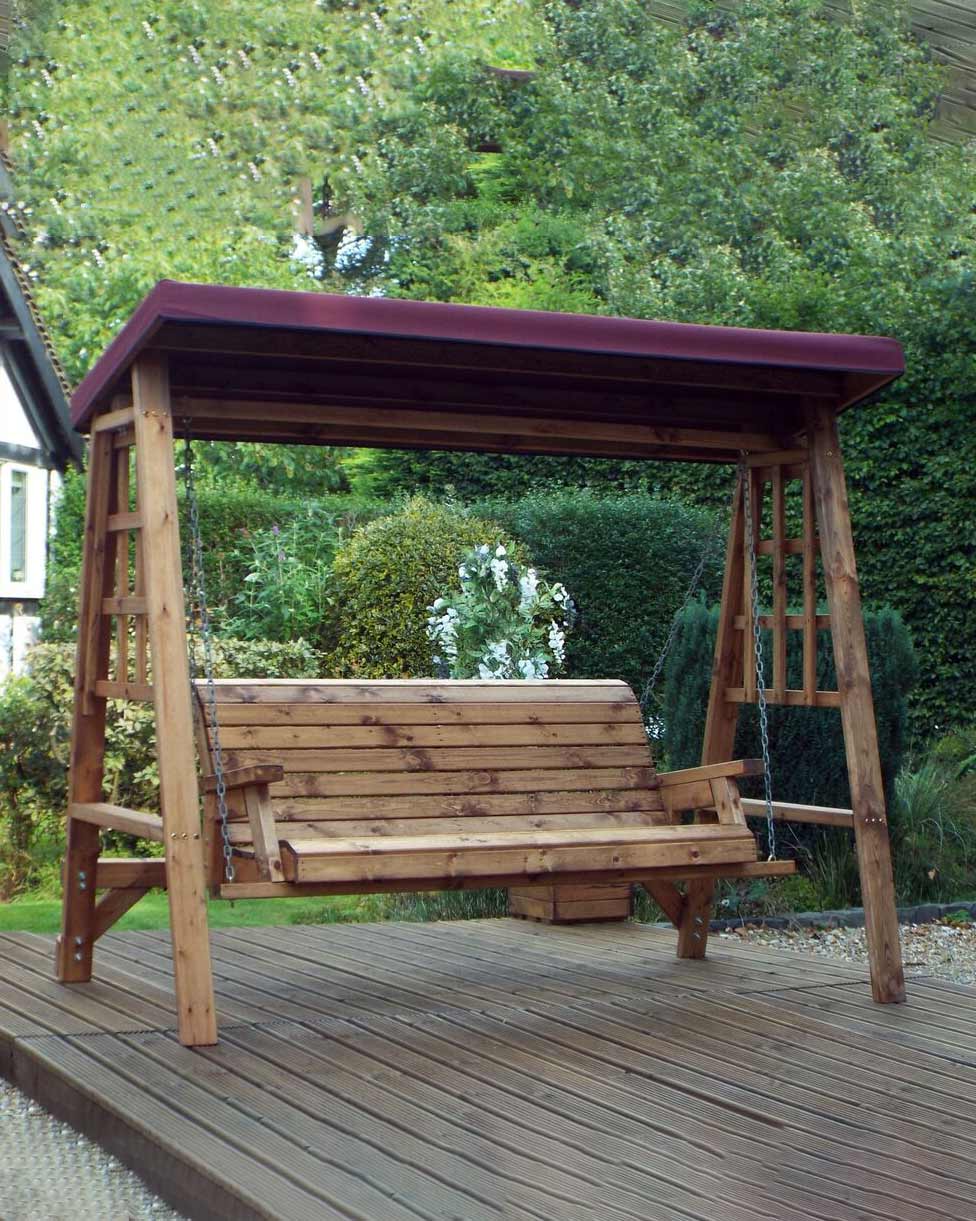 Charles Taylor Dorset Three Seat Swing Burgundy Accessories
