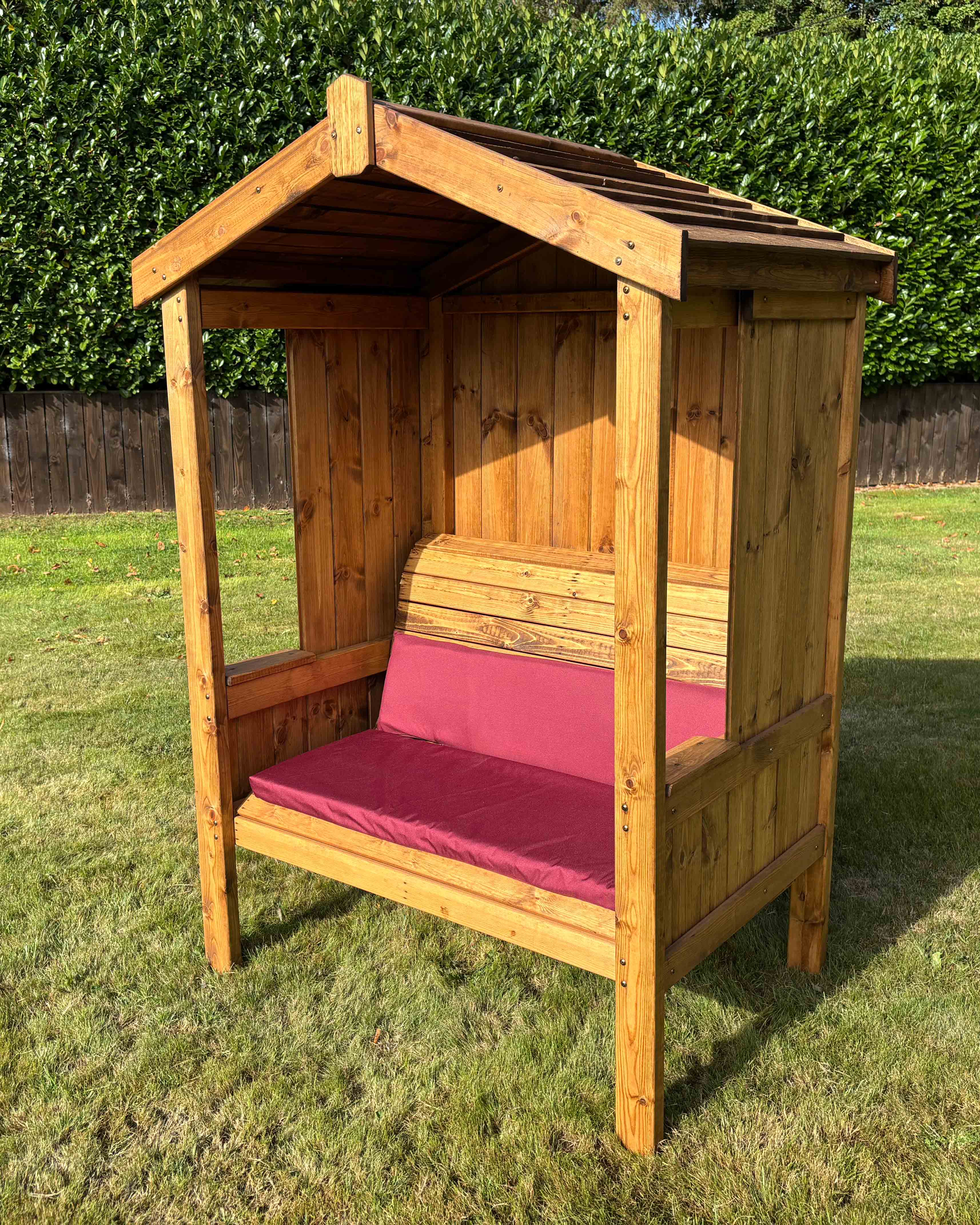 Charles Taylor Two Seater Imperial Arbour Burgundy Cushion