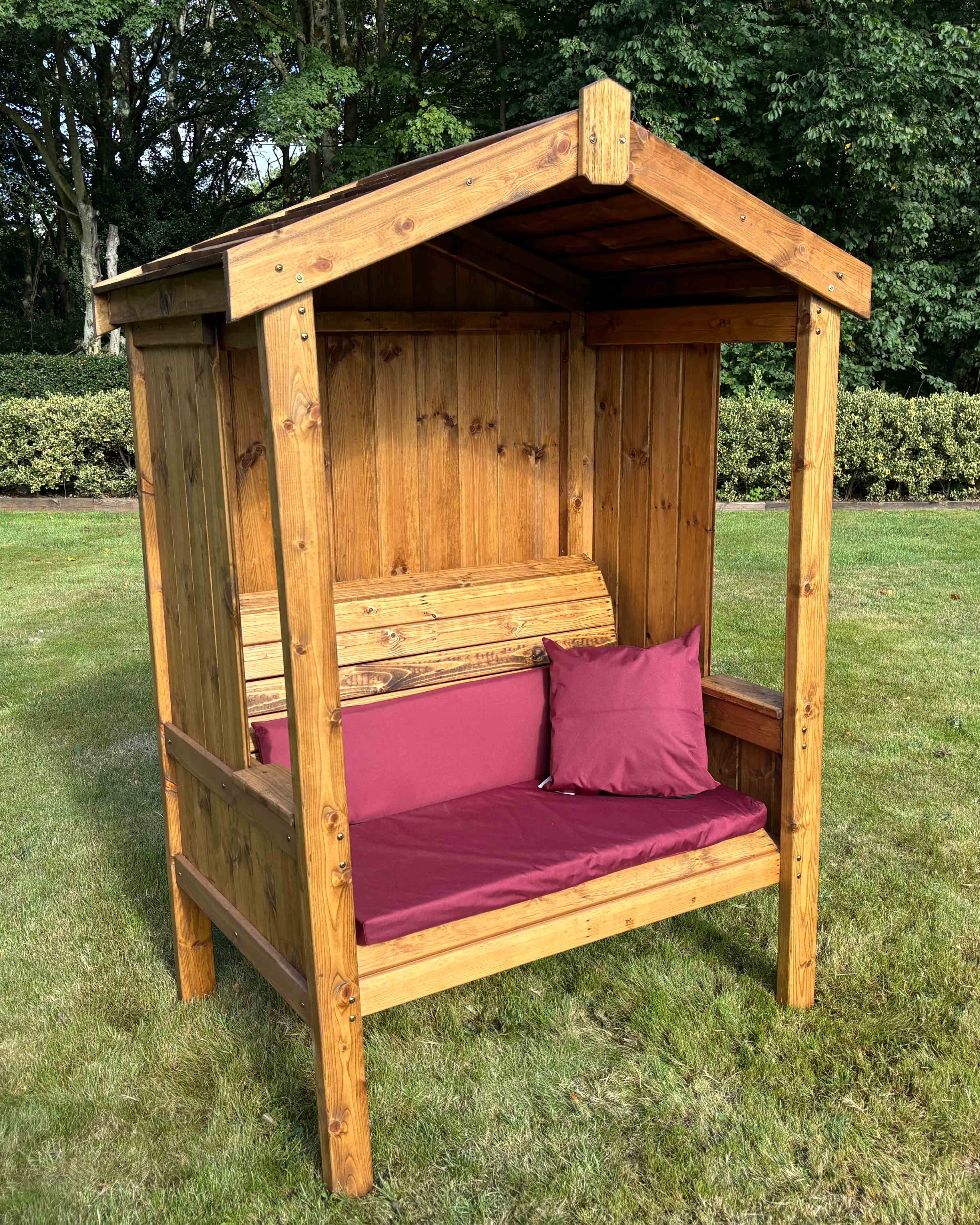 Charles Taylor Two Seater Imperial Arbour Burgundy Cushion