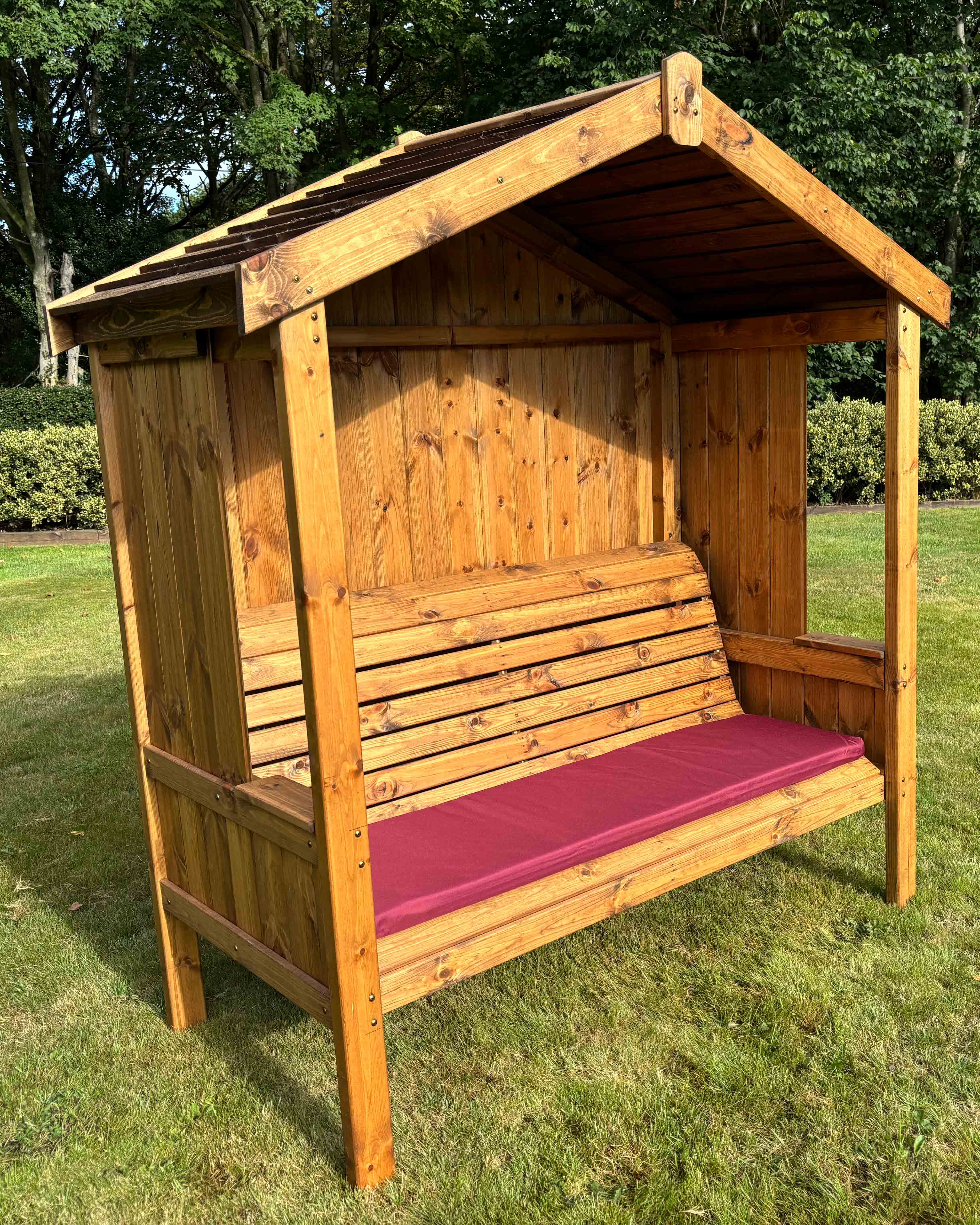 Charles Taylor Three Seat Imperial Arbour Burgundy Cushion