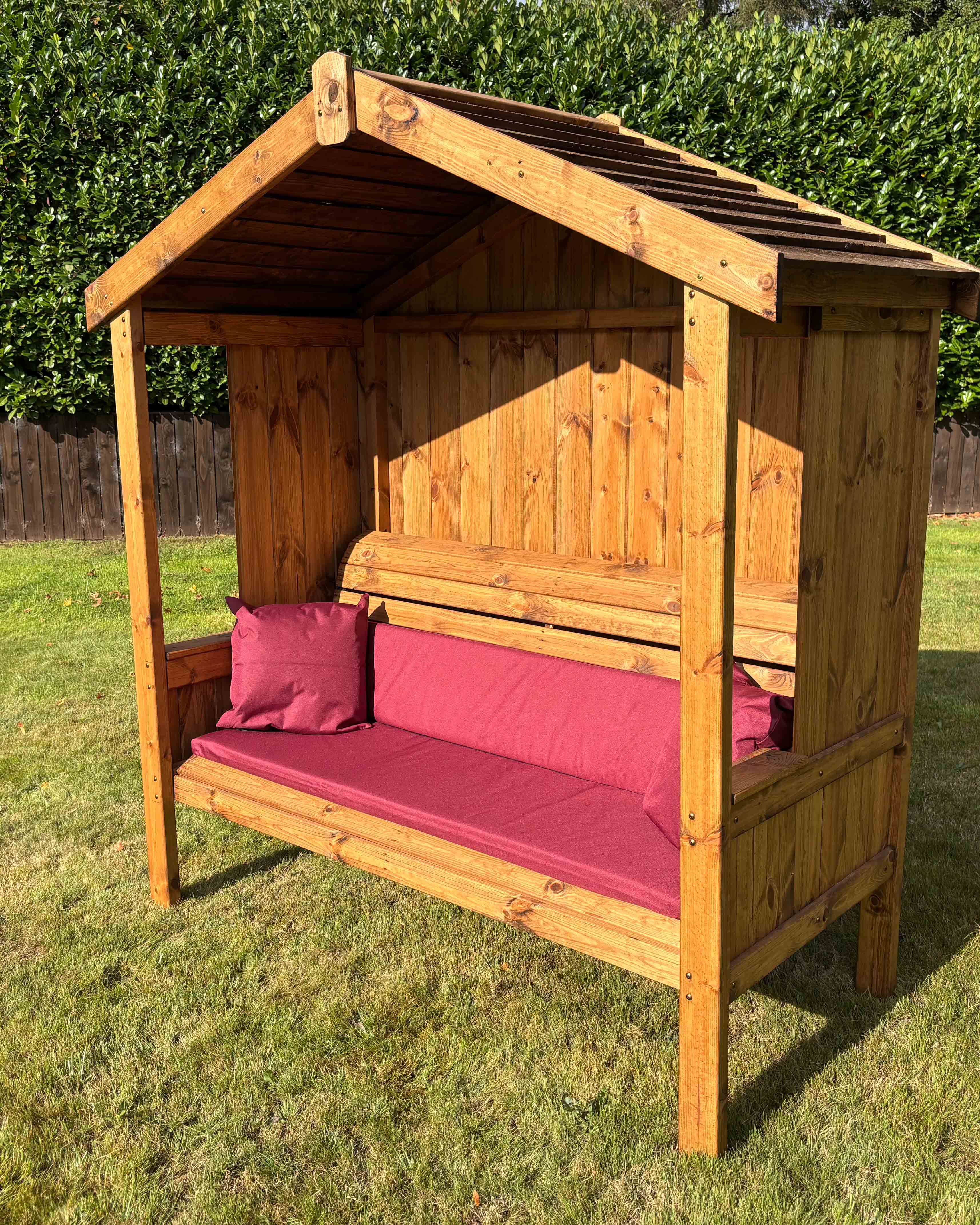 Charles Taylor Three Seat Imperial Arbour Burgundy Cushion