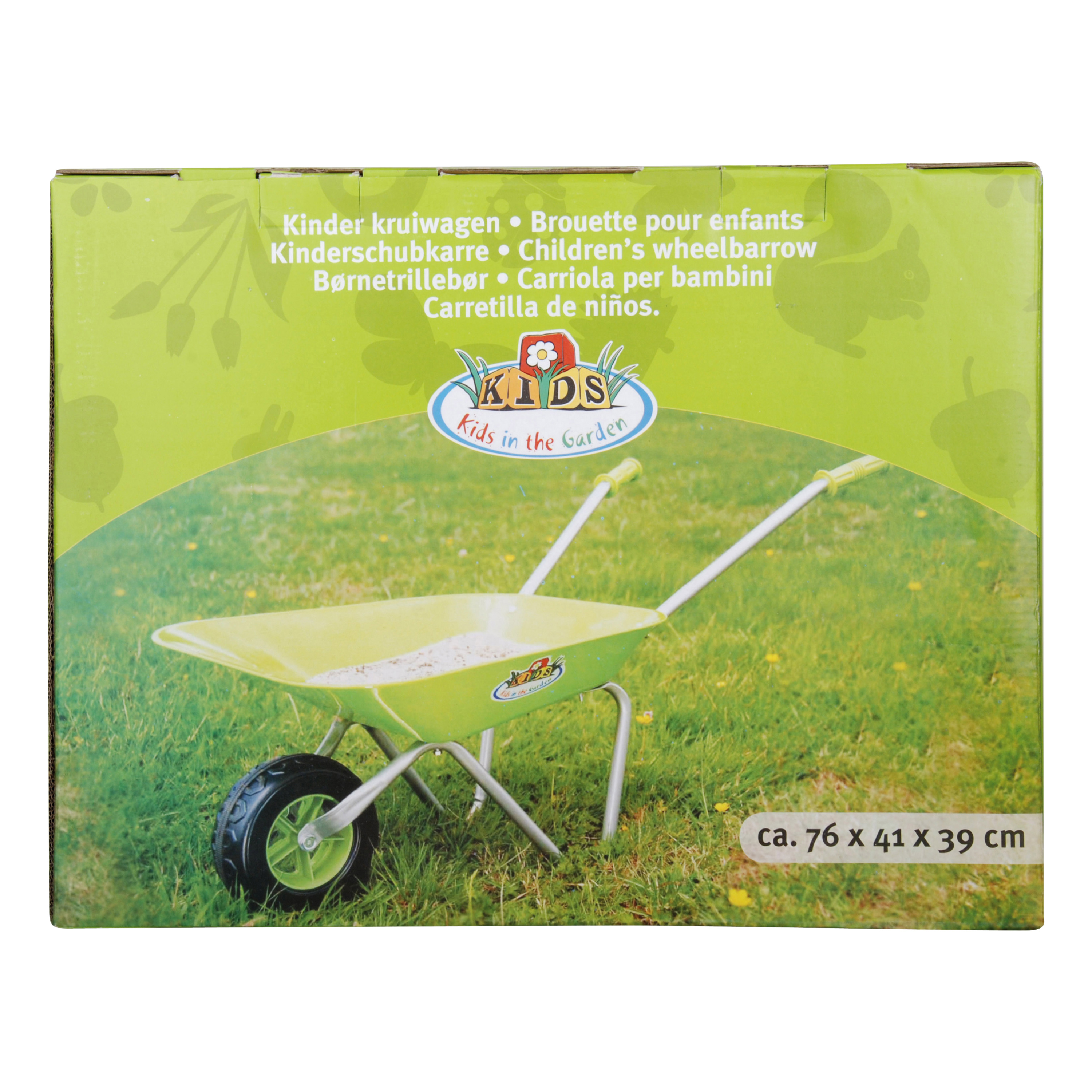 Childrens Garden Wheelbarrow Green 