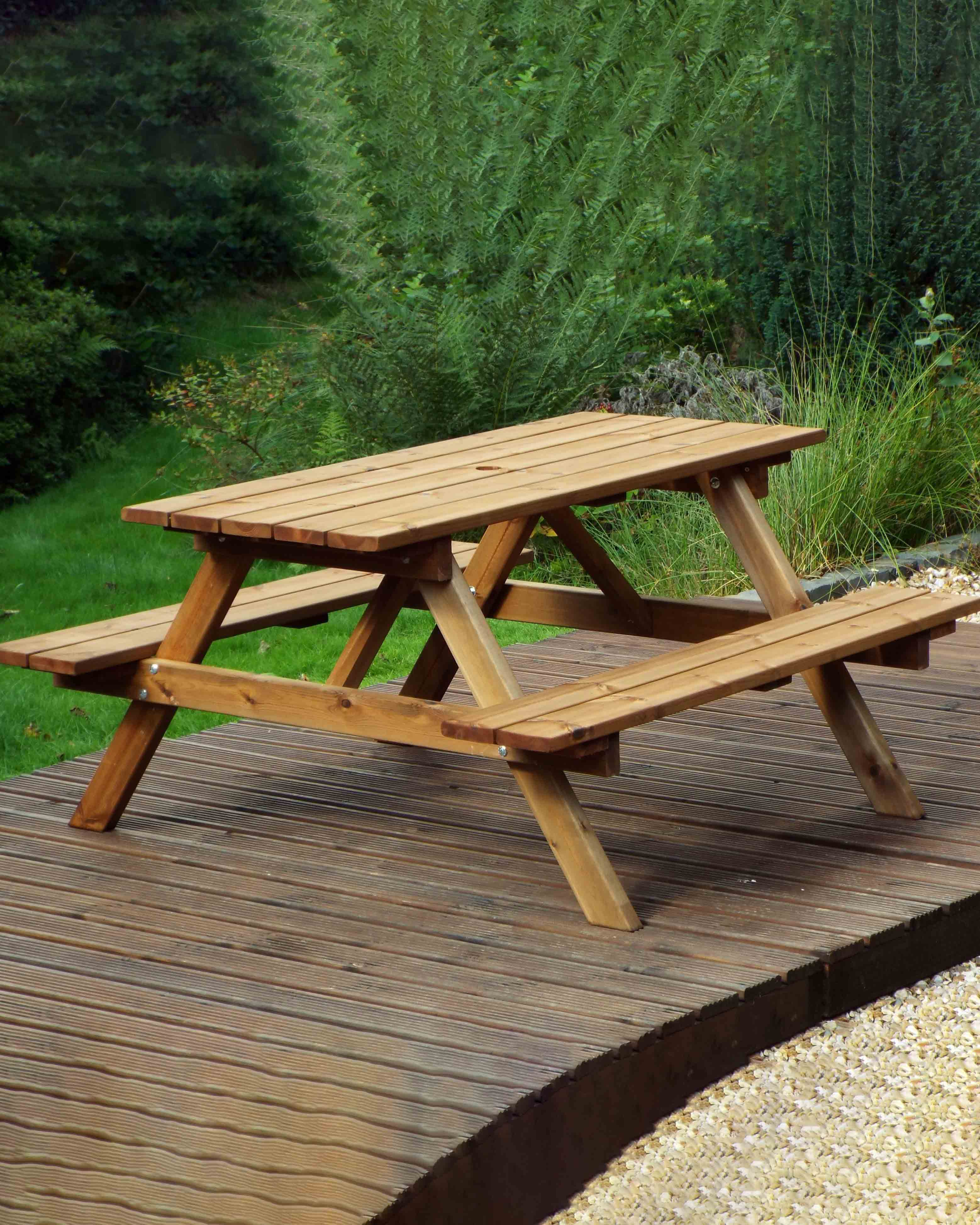 Charles Taylor Six Seater Picnic Table Gold