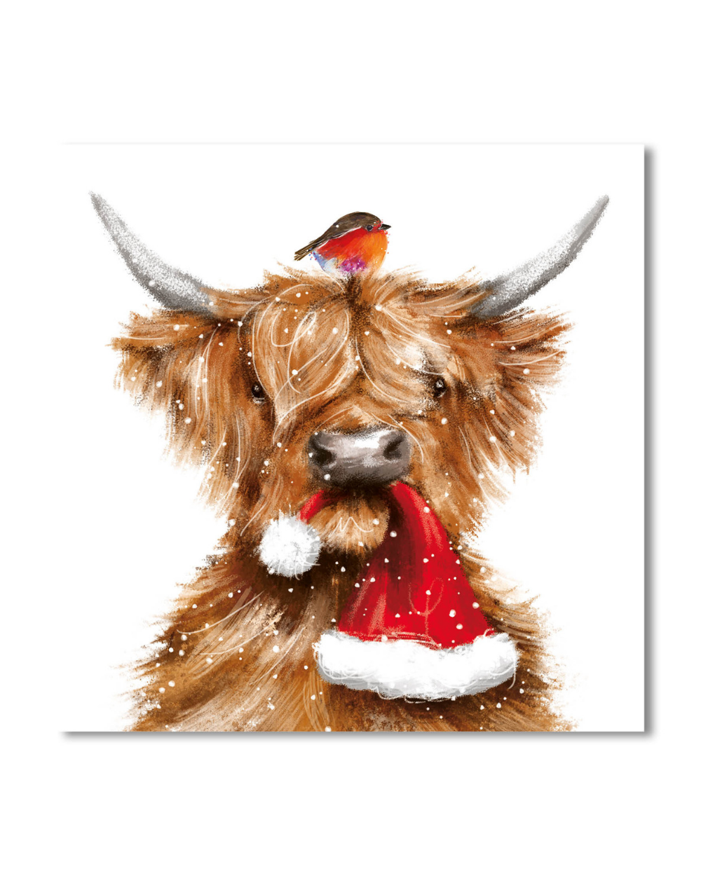 Charity Christmas Cards 10 Pack Highland Cow