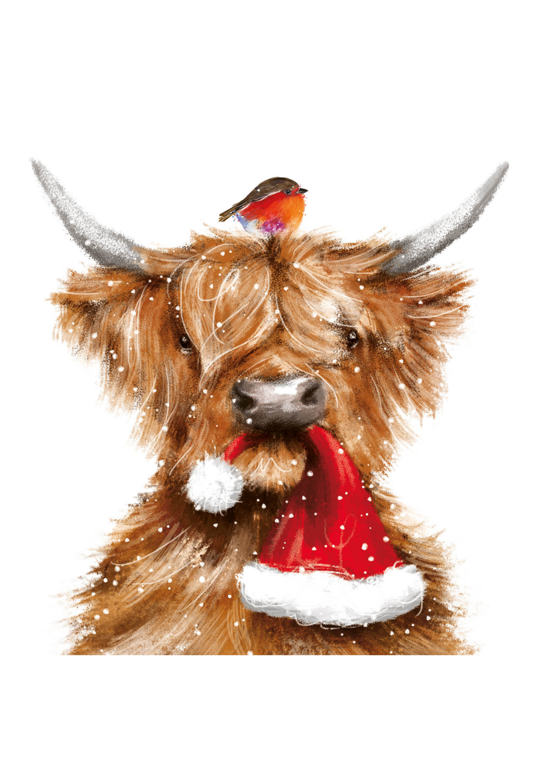 Charity Christmas Cards 10 Pack Highland Cow