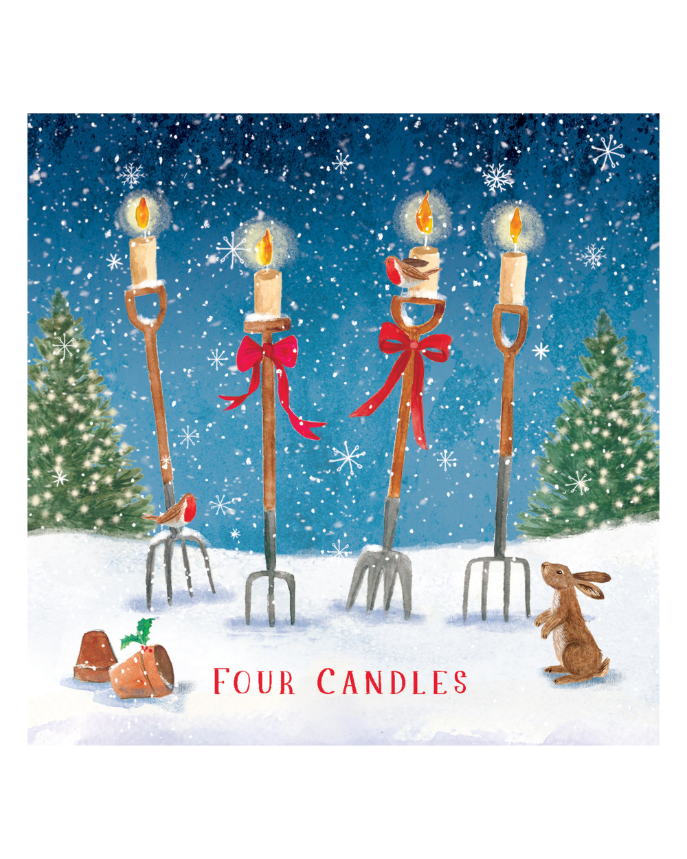Charity Christmas Cards 10 Pack Four Candles