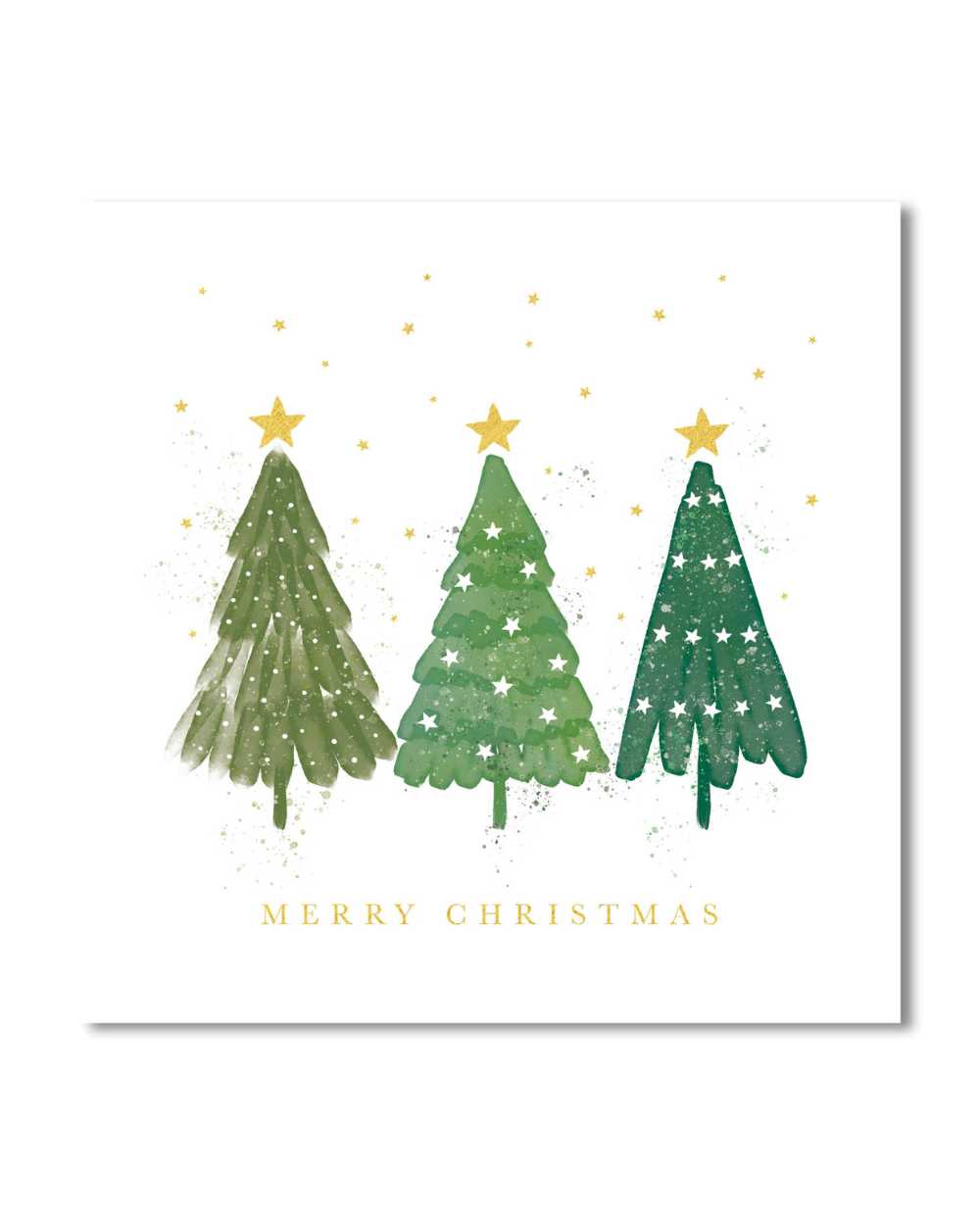 Charity Christmas Cards 10 Pack Three Trees