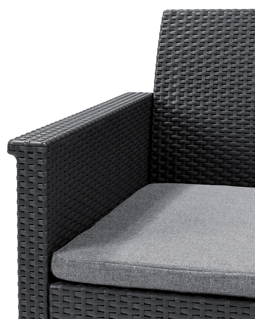 Emma 2 Seater Balcony Set With Table Graphite Keter
