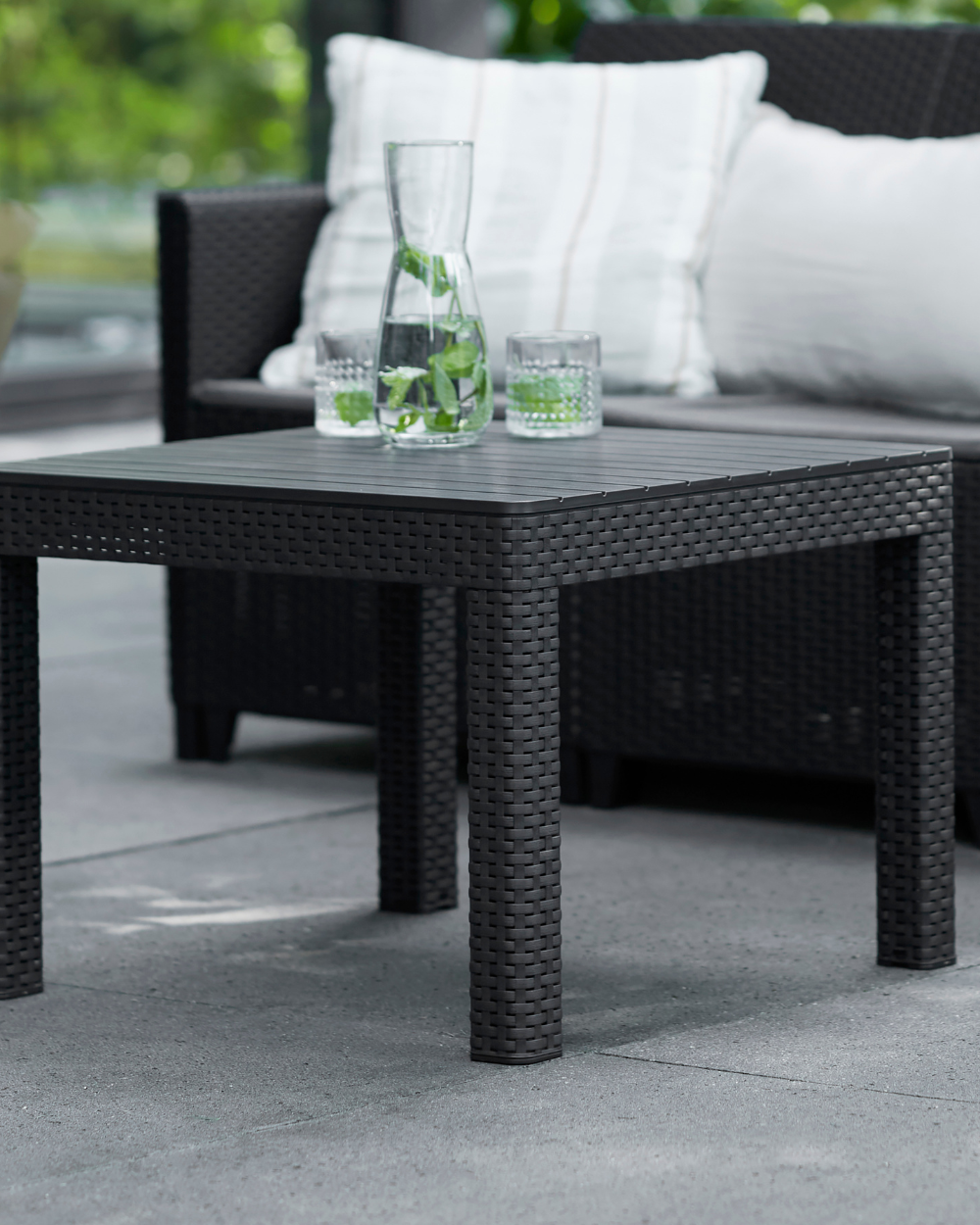Marie 4 Seater Lounge Set Graphite Keter