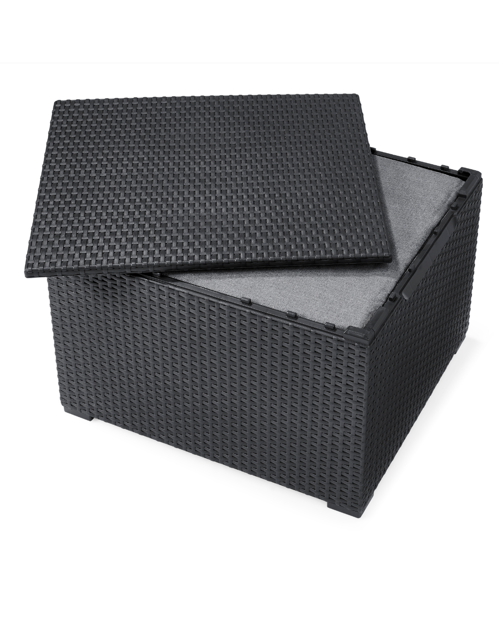 Emma 4 Seater Lounge Set With Storage Table Graphite Keter