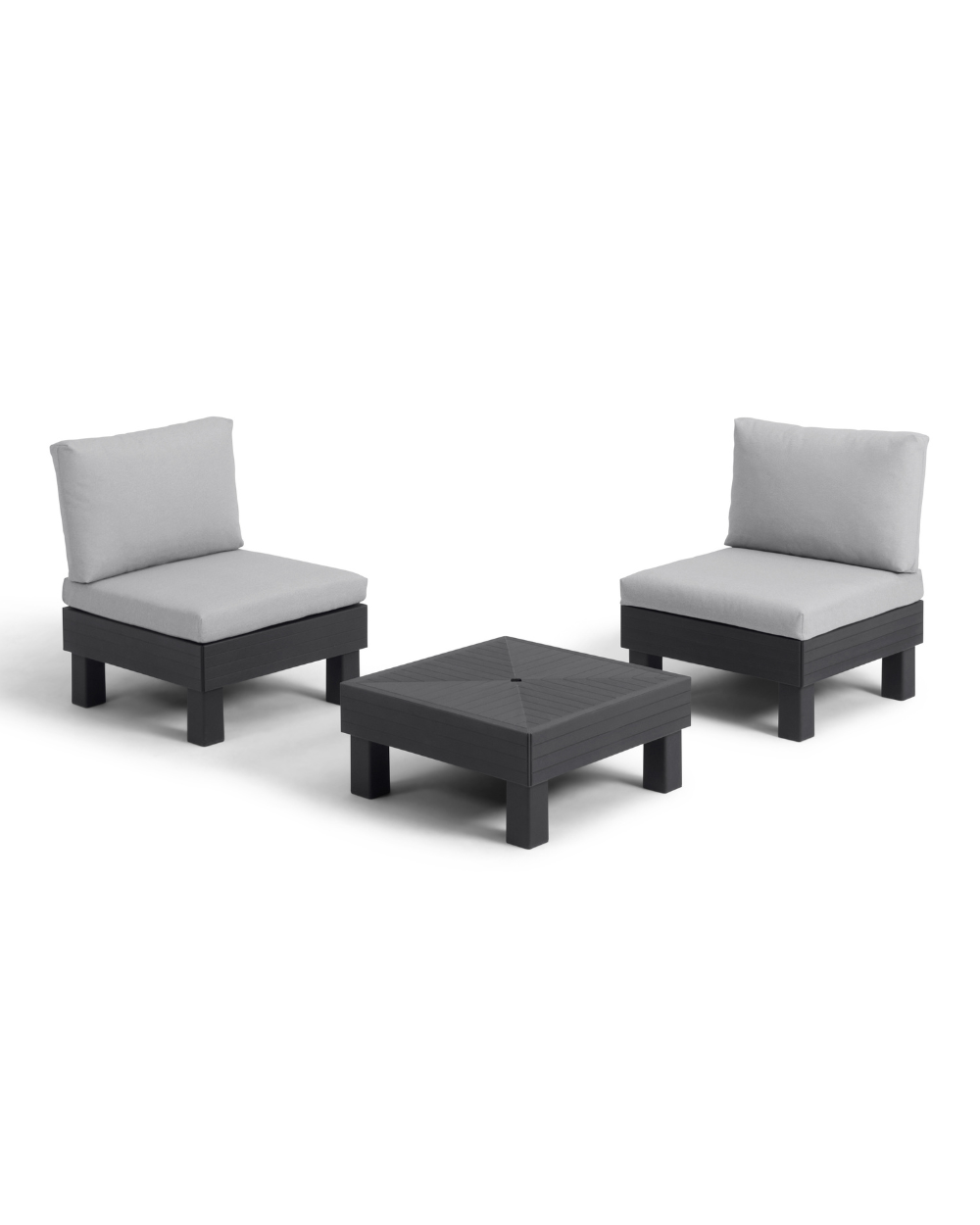 Elements Balcony Garden Patio Set Graphite Keter