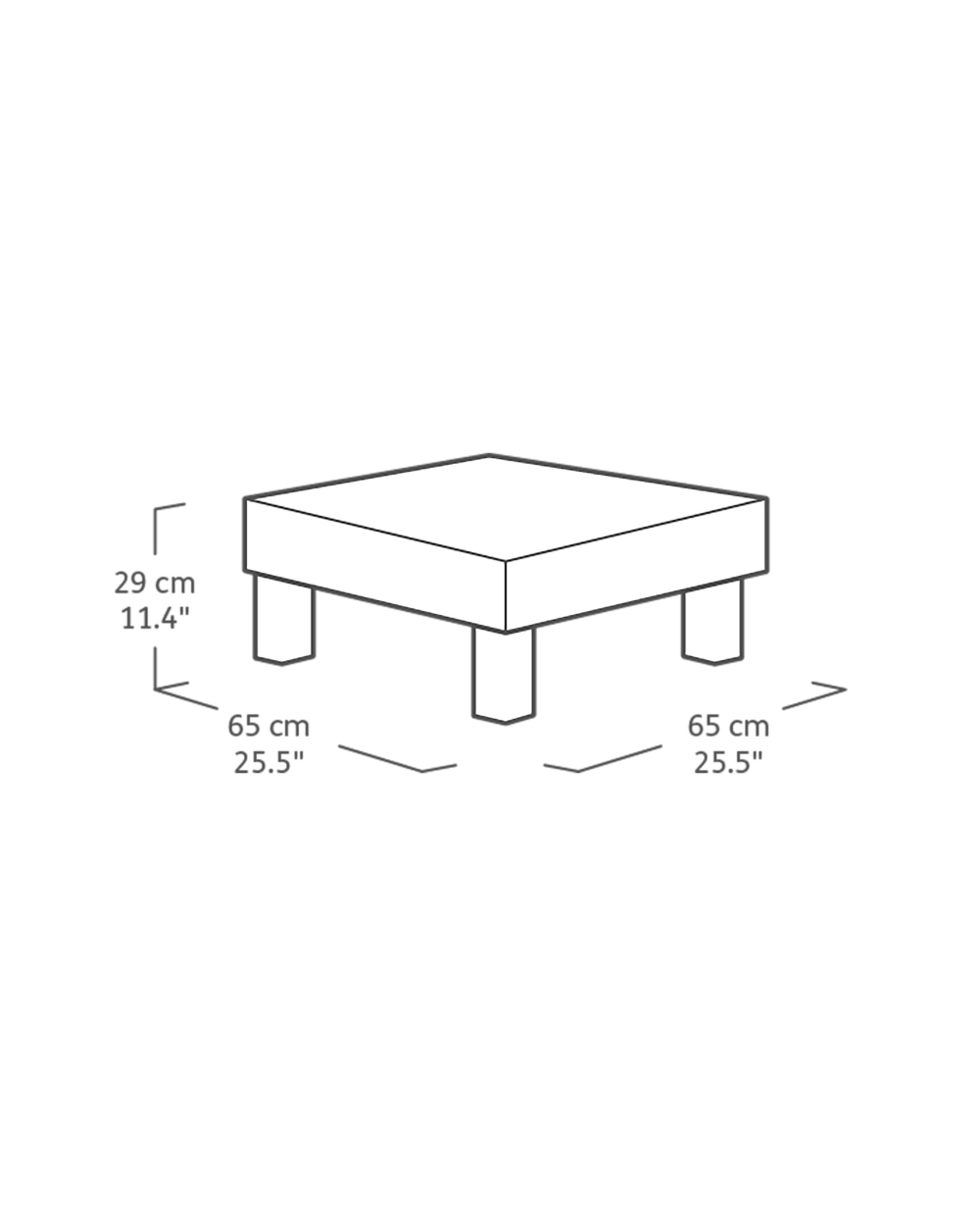 Elements Balcony Garden Patio Set Graphite Keter