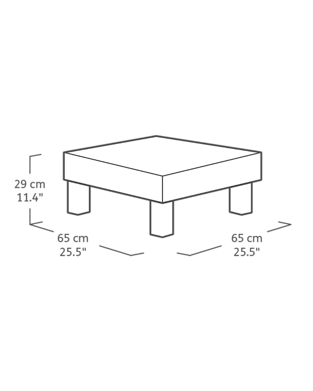 Elements 4 Seater Modular Lounge Set Graphite