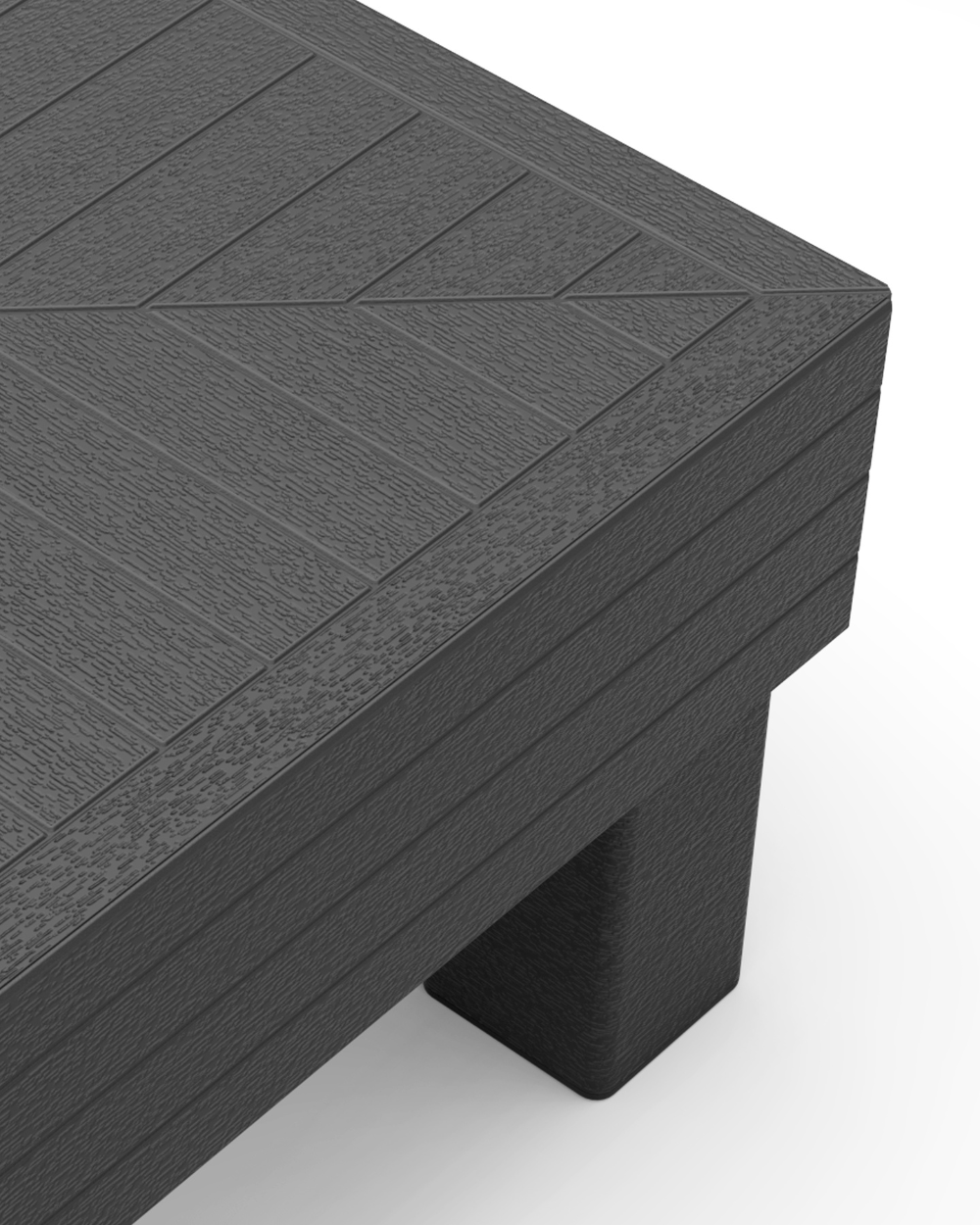 Elements 4 Seater Modular Lounge Set Graphite