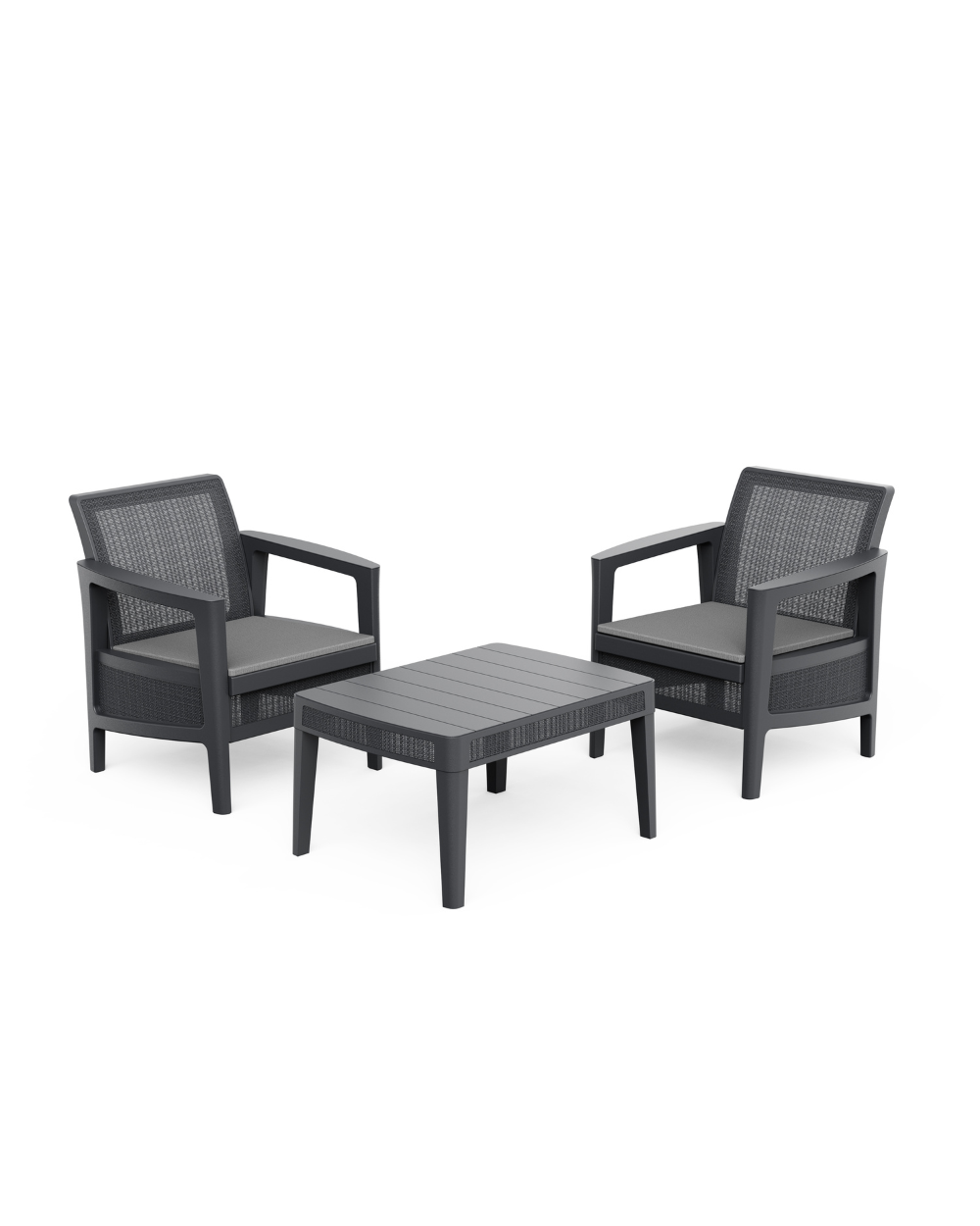 Atlas Linea Balcony Set Two Seater Graphite Keter