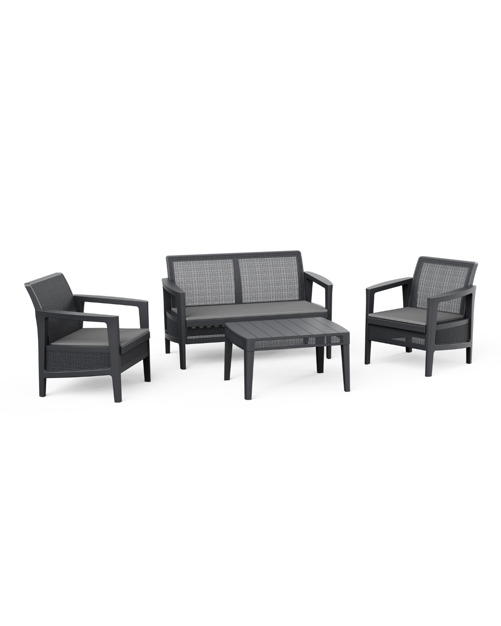Atlas Linea 4 Seater Lounge Set Graphite Keter