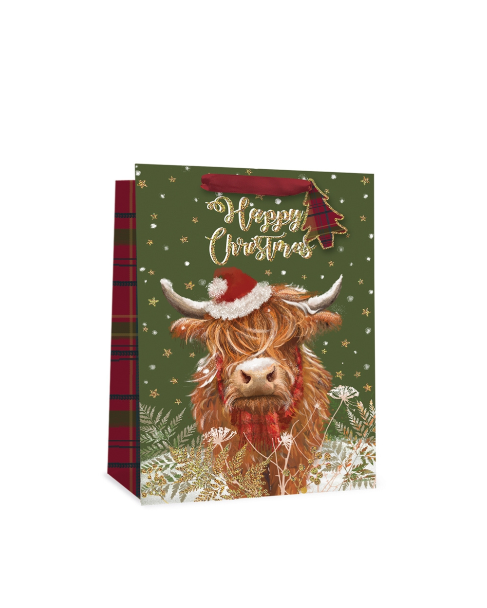 Christmas Gift Bag Highland Cow Large
