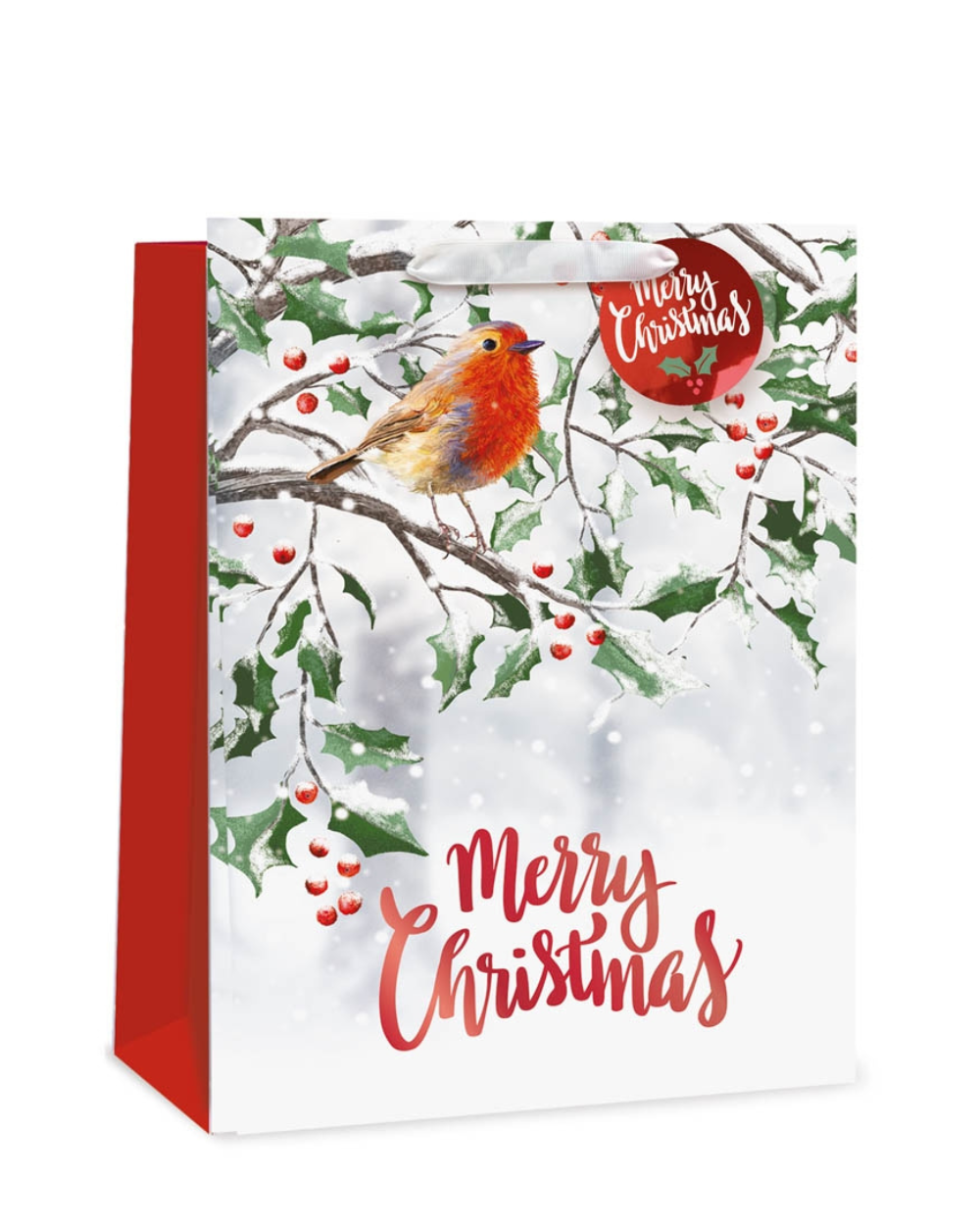 Christmas Gift Bag Robin Extra Large