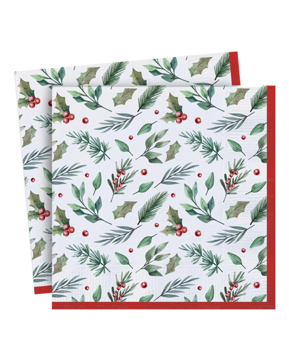 Christmas Party Paper Napkins 20 Pack Traditional