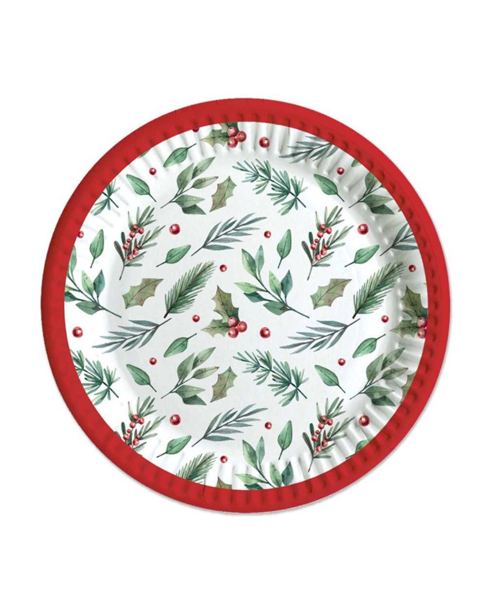 Christmas Party Paper Plates 6 Pack Traditional