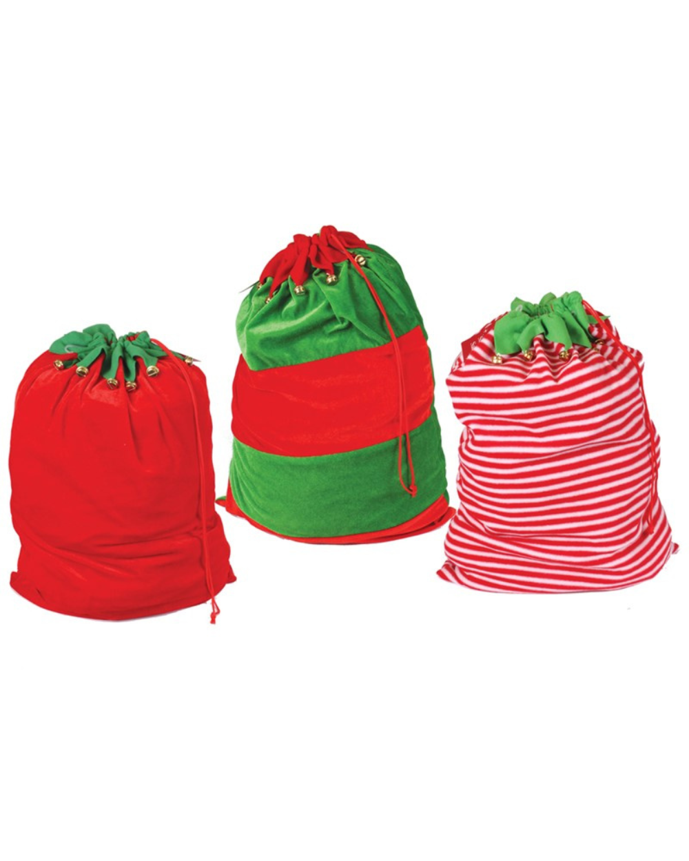Christmas Elf Plush Sacks & Bells