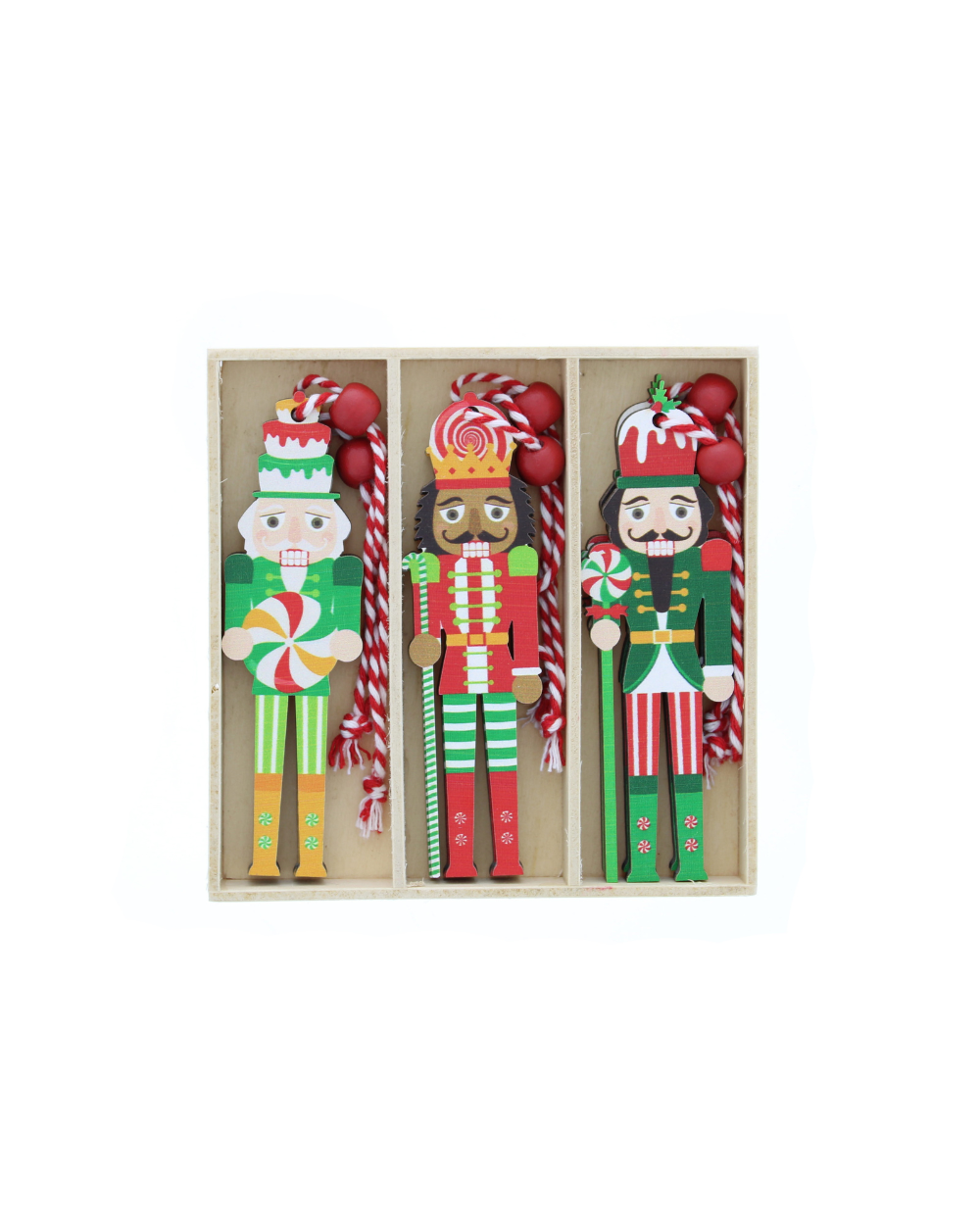 Nutcracker Christmas Tree Decorations Pack of 6