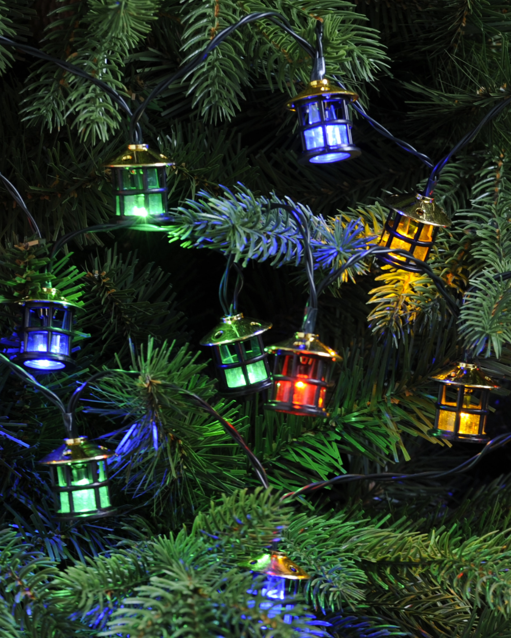Christmas Lights Lantern Shape Multicolour 20
