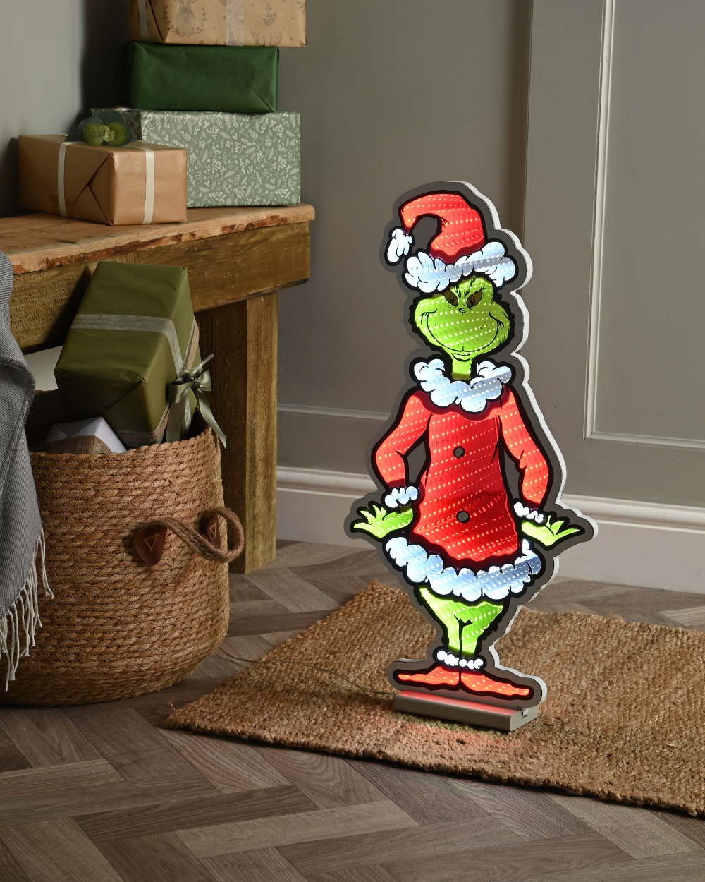 Infinity Grinch In Santa Suit 60cm