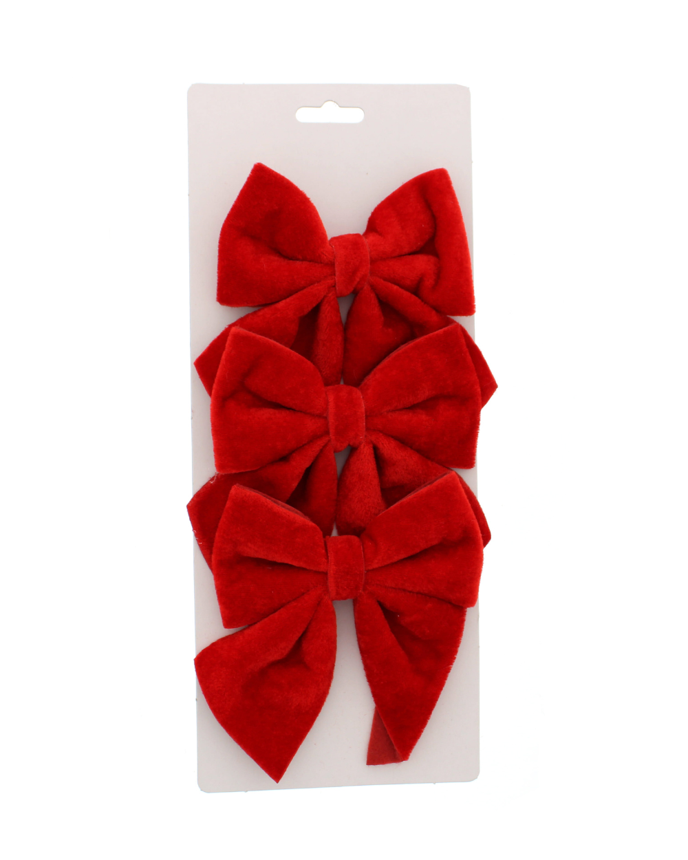 Red Velvet Bows 3 Pack 15cm
