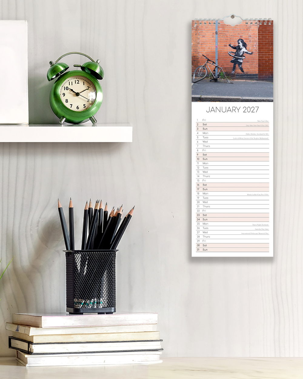 2027 Slim Calendar Urban Art