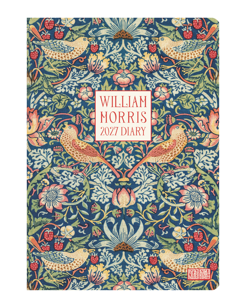 2027 A5 Diary WTV William Morris Strawberry Thief