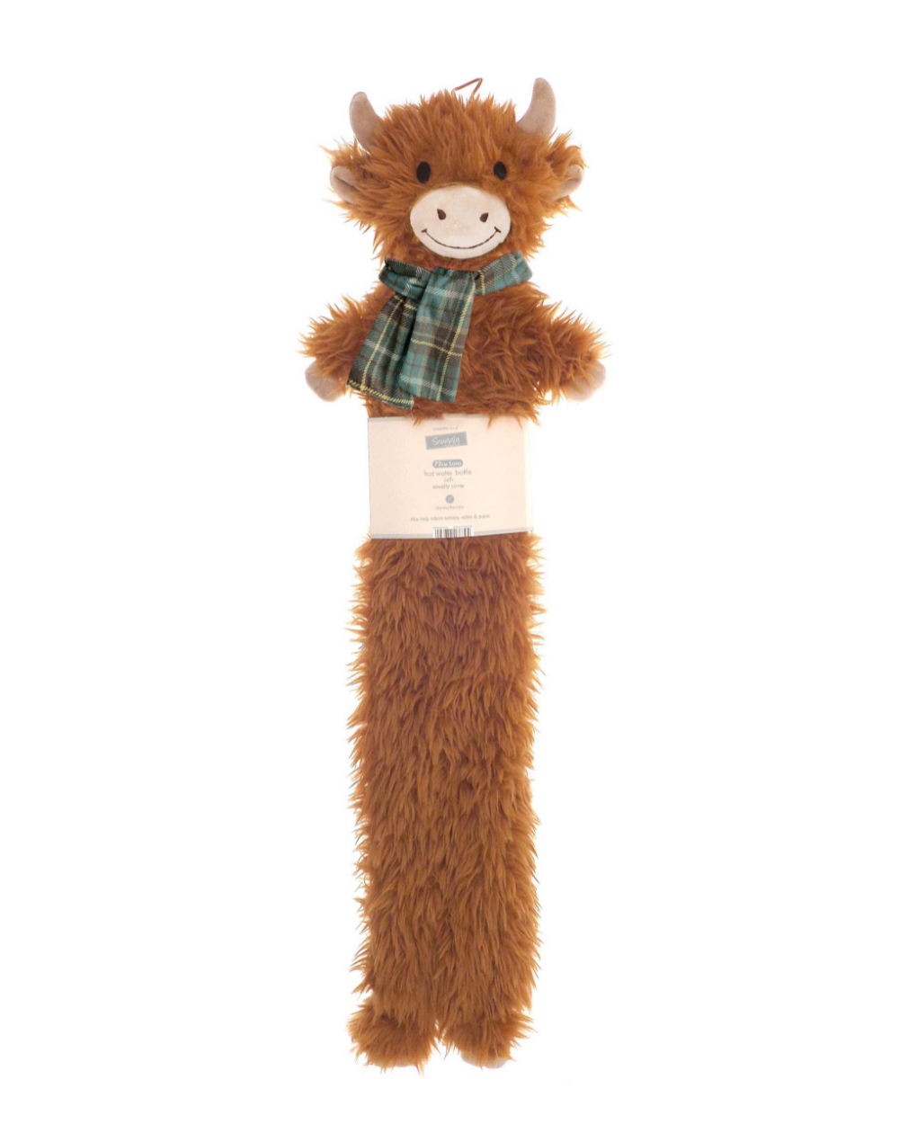 Novelty Highland Cow Long Hot Water Bottle