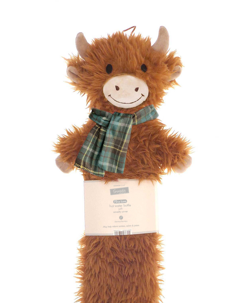 Novelty Highland Cow Long Hot Water Bottle