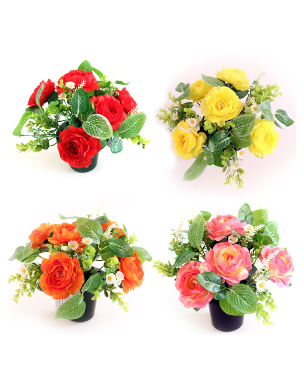 Cabbage Rose Memory Pot