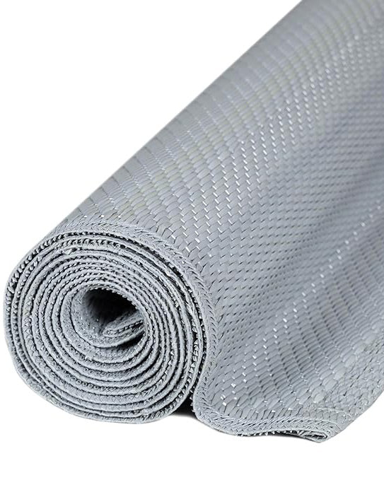 Outdoor Rugs for Garden Patio Balcony Mono Grey 90x150cm