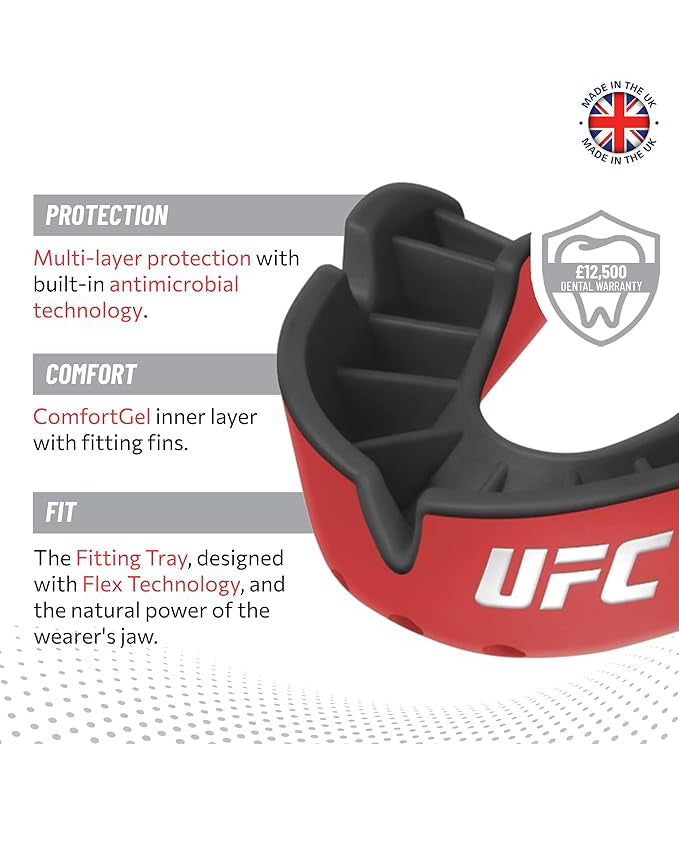 OPRO Silver Level Mouthguard Gum Shield Adult Kids