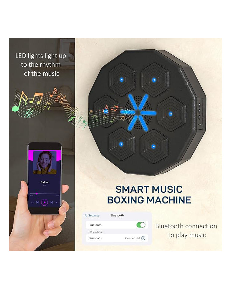 Music Boxing Machine with Bluetooth LED Light