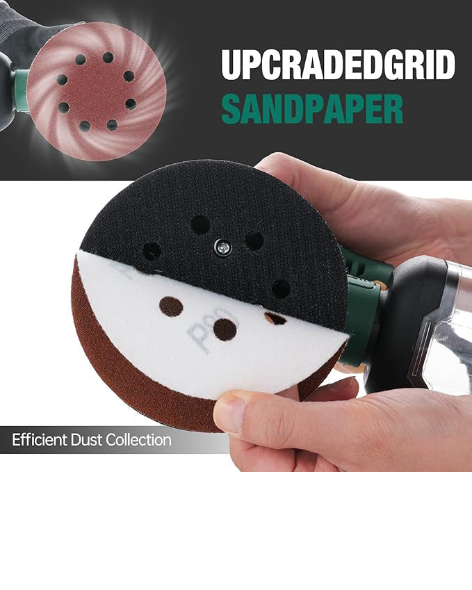 POSENPRO 300W Orbital Sander with 20Pcs 125mm Sandpapers