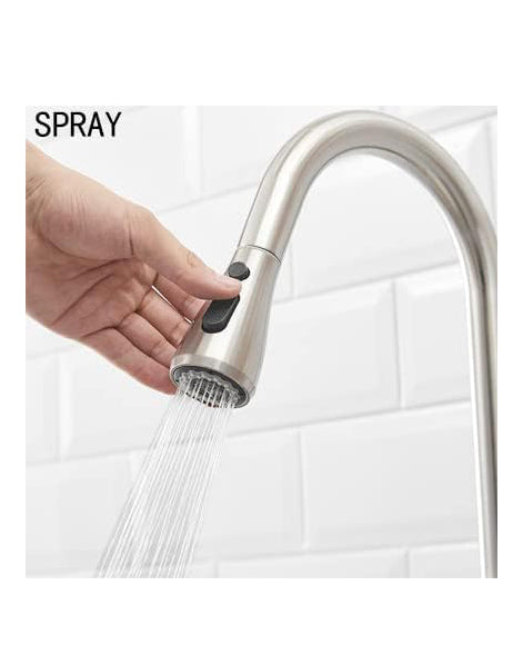 Kitchen Sink Mixer Tap  Pull Down 3 Function Sprayer