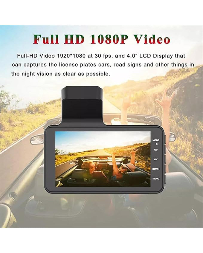 Dashcam Front Rear View Camera DVR 1080P HD