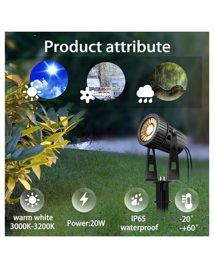 Arotelicht 8pcs Garden Lights LED Spotlights IP65
