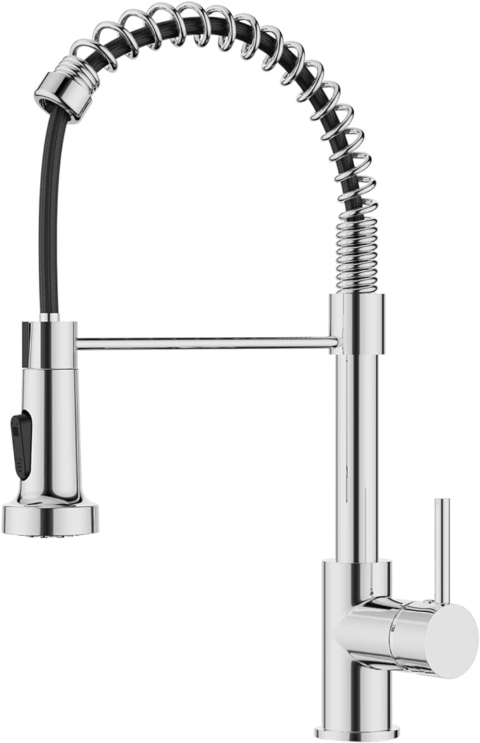 Kitchen Tap Mixer Sink Tap Pull Out Spray Swivel Single