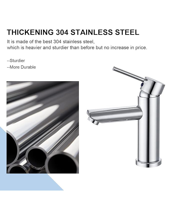 Hapilife Bathroom Sink Mixer Tap Chrome