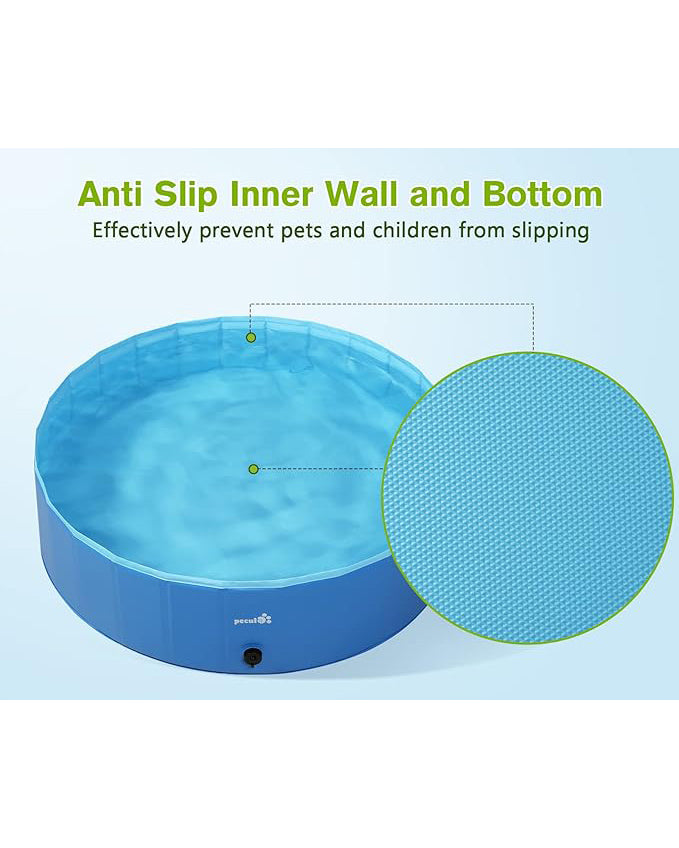 Paddling Pool for Pets and kids Foldable 120x 30cm