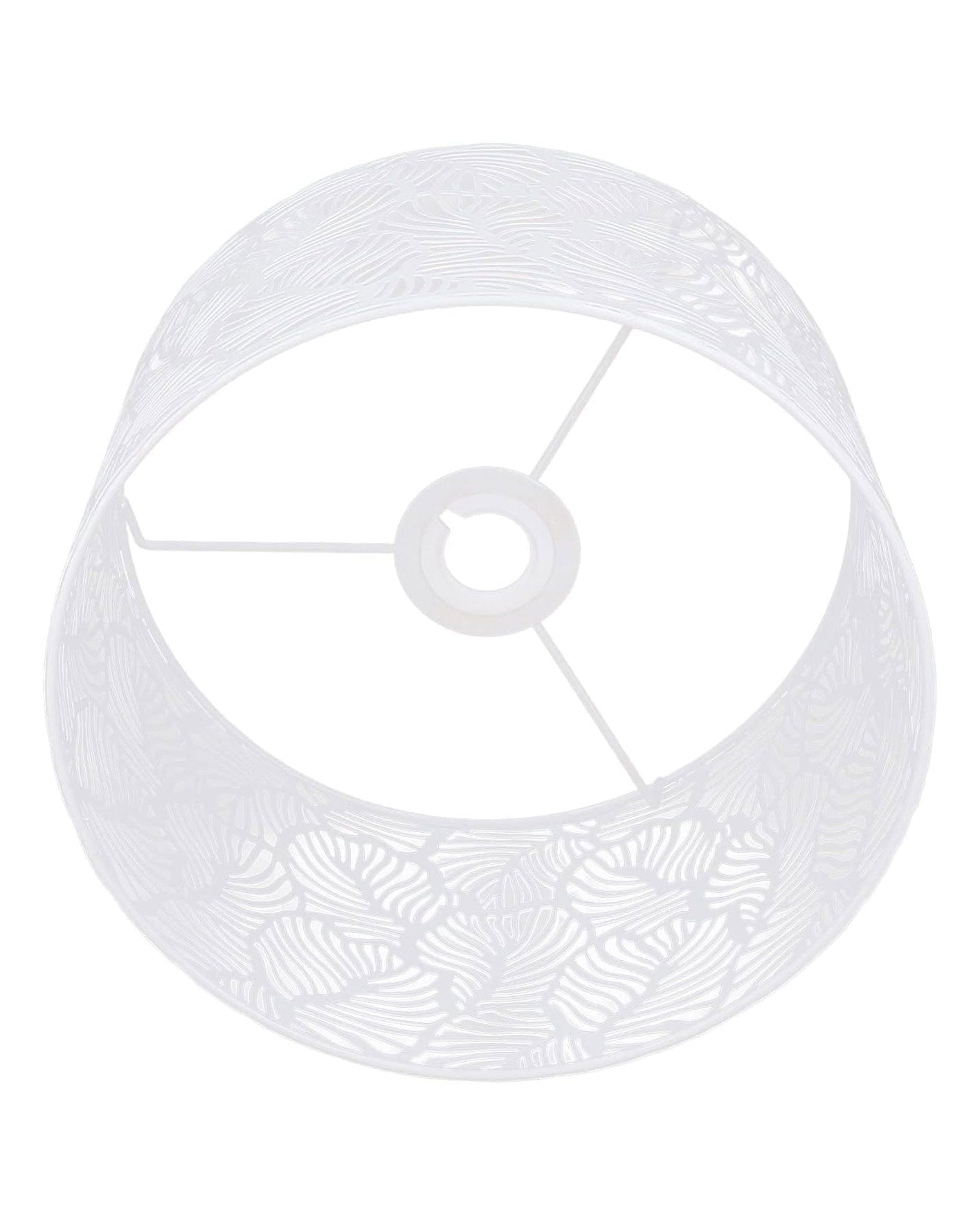  Decorative Lampshade Hollow Carved Metal White