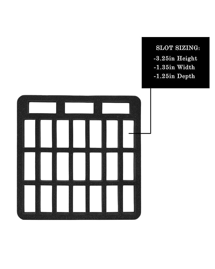Miniature Figure Storage Carrying Case 48 Slots Black