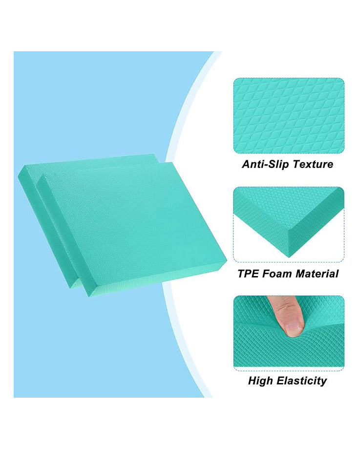 Knee Pad for Fitness Non-Slip TPE Foam Pad Cushion Green